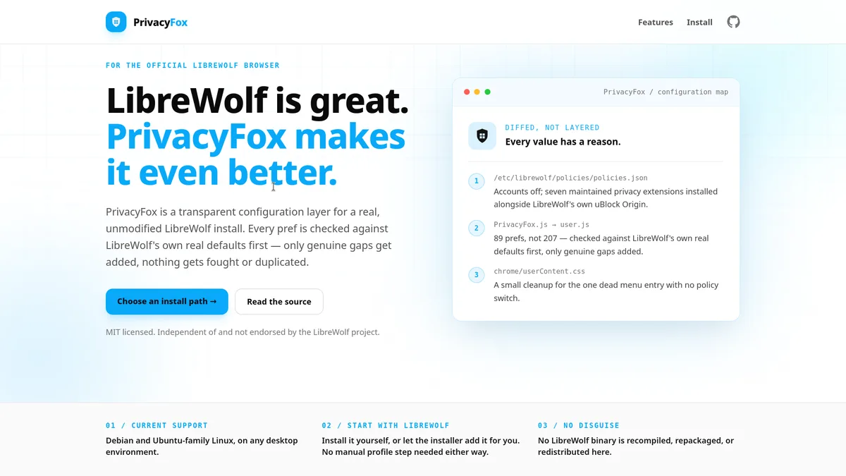 PrivacyFox website